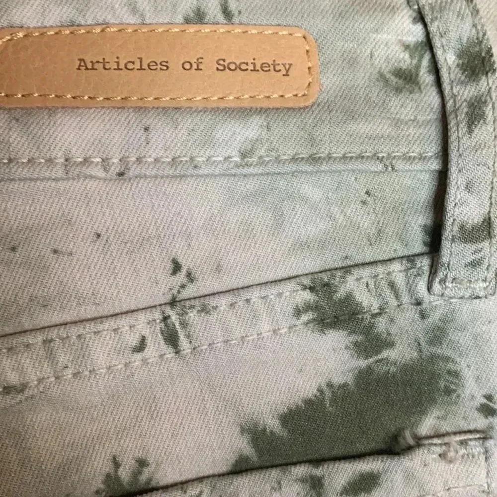 Articles of Society Women’s Sz 28 Camo Olive Green Skinny Jeans NWT - Picture 10 of 13